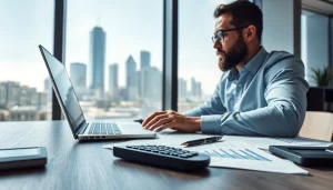 신용카드 현금화를 분석하는 전문가의 고급스러운 사진.