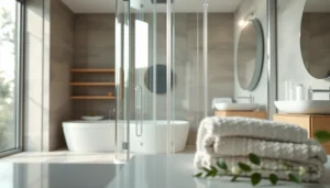 Erleben Sie die moderne sonni Duschkabine in einem stilvollen Badezimmer mit eleganten Details.