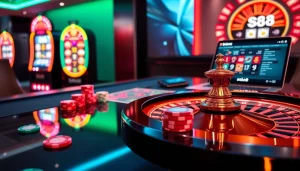 Players enjoying exciting gaming experiences at S8 casino, showcasing vibrant tables and immersive atmosphere.