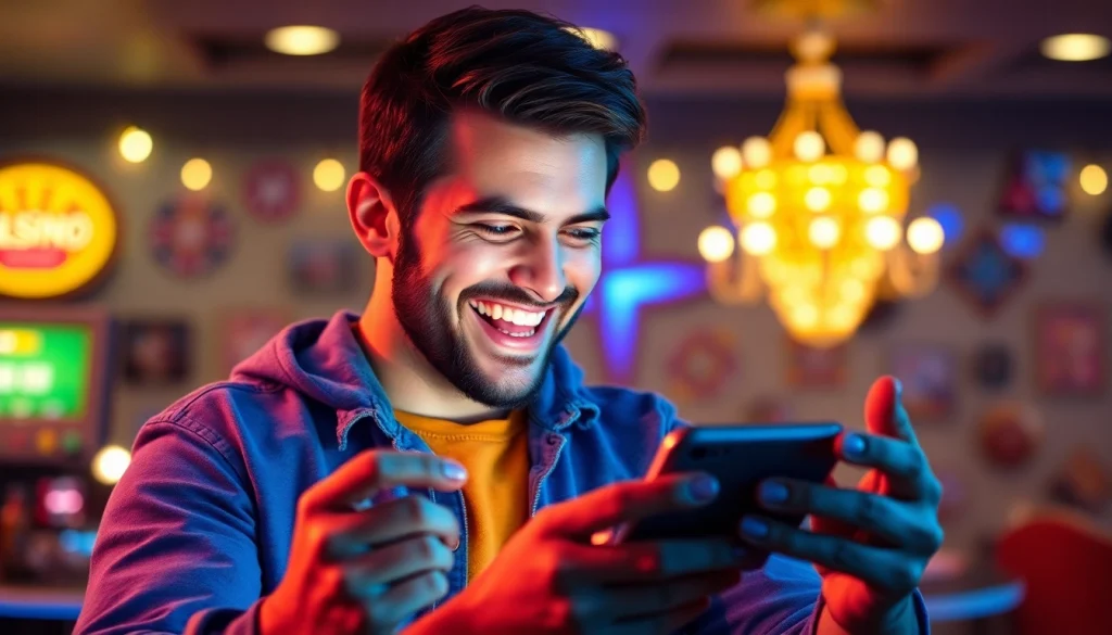 Apostas emocionantes na casa de apostas bet da sorte com um jogador usando smartphone.