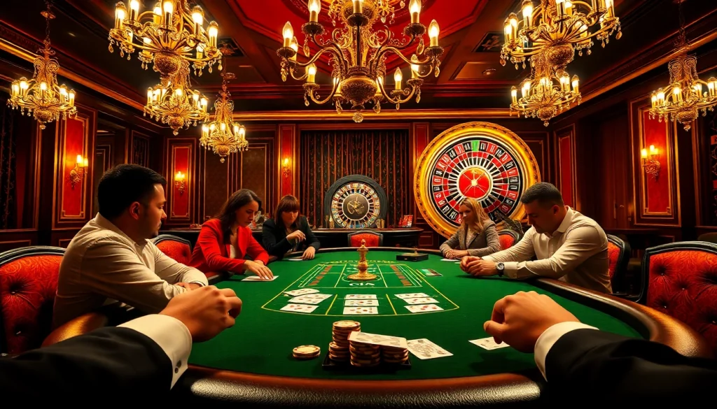 A thrilling poker game scene featuring Okwin for an exciting gambling experience.
