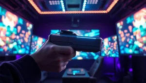 Experience the precision of the best ar trigger in a vibrant gaming environment.