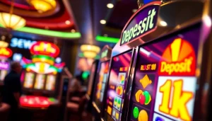 Main scene of slot deposit 1k gaming excitement with vibrant slot machine features.