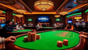 Experience thrilling gaming action at https://sc88.ad/ in an elegant casino setting.