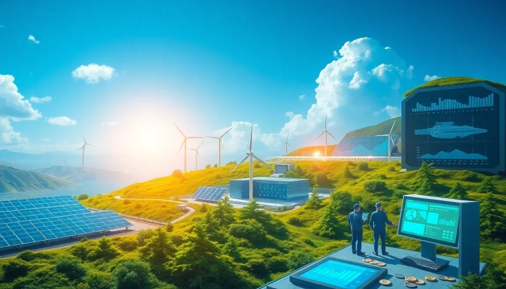 Experience free cloud mining at state-of-the-art renewable energy facilities, showcasing AI technology and sustainability.