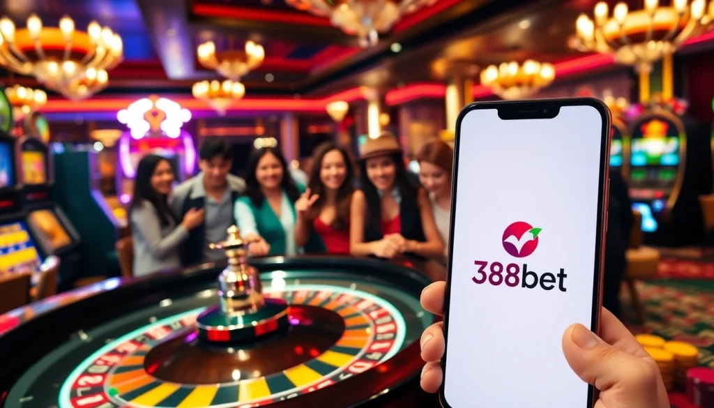 Experience the thrill of winning at 388bet with luxurious casino elements and high-stakes action.