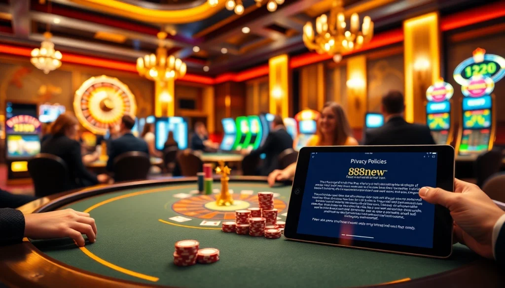 Understand the privacy policies of 888new while playing at an exciting casino table.