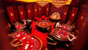 Experience the thrill of winning at 98win's upscale casino tables with vibrant action and excitement.