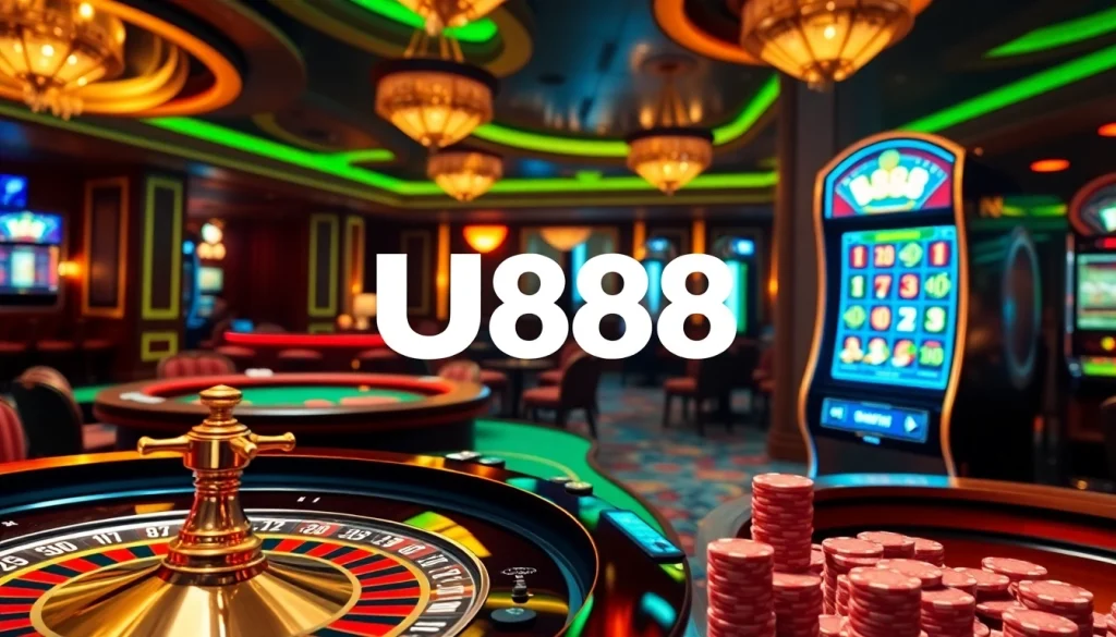Engaging gamblers at U888 exclusive online casino with rich roulette and card games.