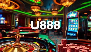 Engaging gamblers at U888 exclusive online casino with rich roulette and card games.