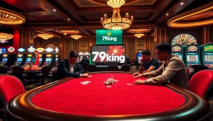 Players winning big at 79king casino while enjoying luxury poker games and slot machines.