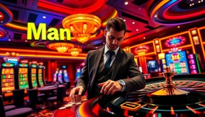 Man88 showcases thrilling online gambling with vibrant casino games and an engaging atmosphere.