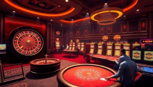 Experience thrilling casino action at https://sc88.archi/ featuring poker and a luxurious roulette table.