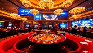 Experience thrilling high-stakes gaming at https://okfun.uk.net/ with exciting casino tables and vibrant atmosphere.