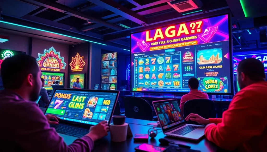 LAGAGAME77 showcases engaging online gaming experiences with vibrant graphics and interactive elements.