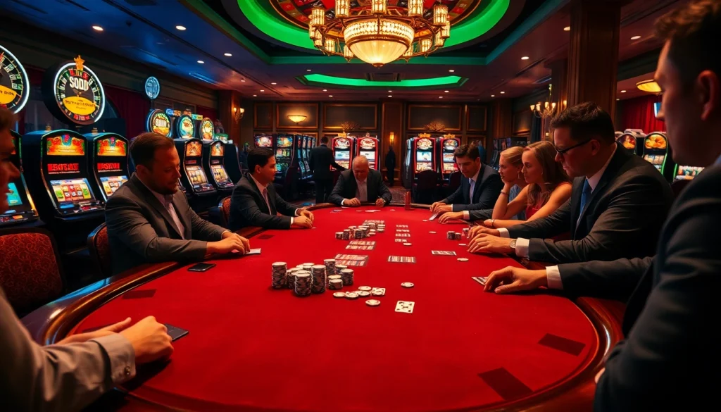 Experience the thrill of SODO Casino with engaging poker gameplay and luxurious ambiance.