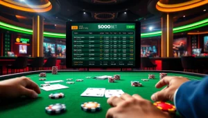 Sebbobet online gambling interface showcasing live betting excitement with poker chips.