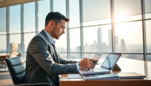 Complete your eta application uk with confidence in a modern office environment.