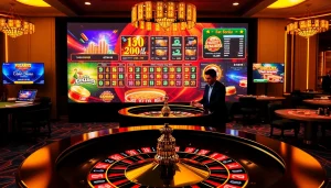 Experience online gaming excitement at https://vmax-link.com/ with a stunning roulette table setup.