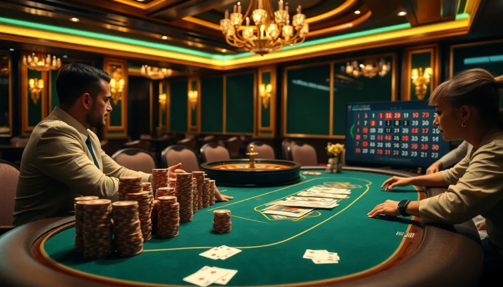 Experience high-stakes poker action at https://gg88.guru/ with a luxurious table and engaging players.