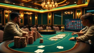 Experience high-stakes poker action at https://gg88.guru/ with a luxurious table and engaging players.