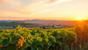 Visitors enjoying scenic wineries in Clarksburg surrounded by lush vineyards.