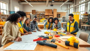 Construction trade schools in Texas promote hands-on learning in vibrant classrooms.