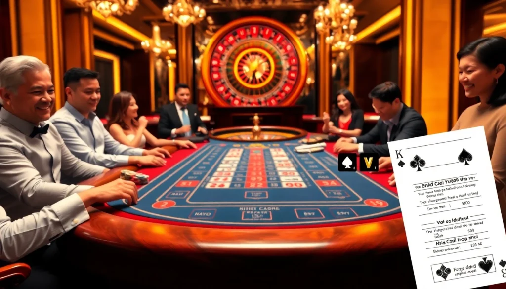 Betting excitement at nhà cái vua99 showcased with vibrant casino games and engaging players.