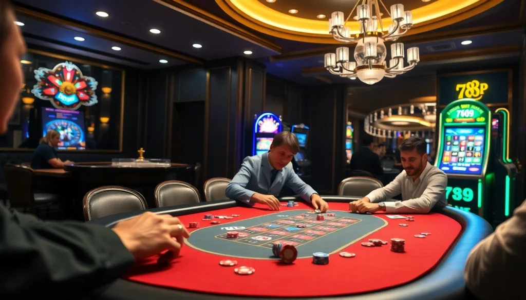 Experience the thrill of gambling at 789 P with colorful poker games and exciting slot machines.