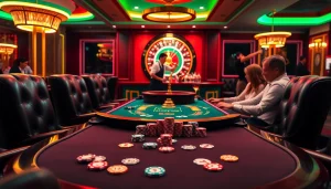 Engaging players around a poker table highlight s8ok.com in an exciting casino atmosphere.