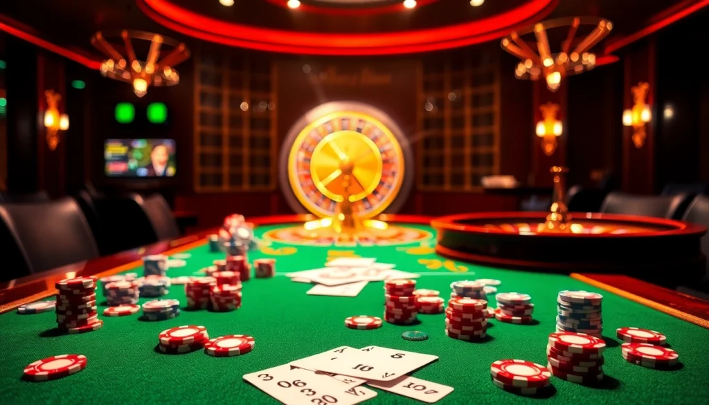 Experience the excitement of kg88 with players betting at a luxury casino table.