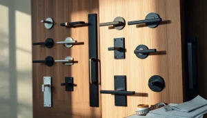 Showcase of door handles by Door Handle Company highlighting diverse styles and finishes.