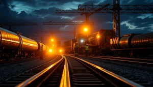 Emergency Railroad Repair Services team working efficiently on a railway.