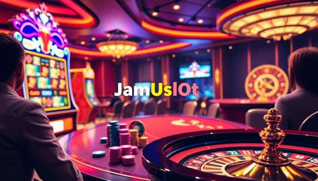 Experience thrilling wins at JAmUslOt with vibrant slot machines and engaging gameplay.
