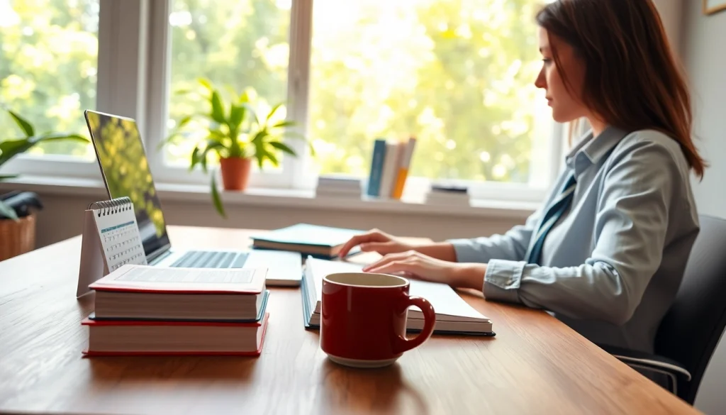 Get effective exam help with a focused student studying at a desk.
