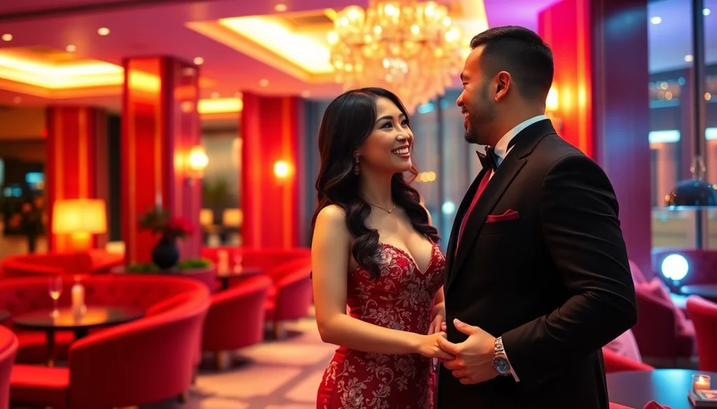 Luxurious Singapore escort experience with elegant model and warm ambiance