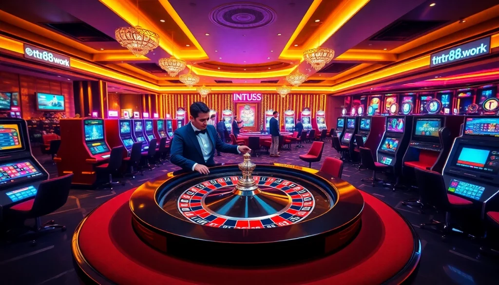 Experience the thrill of online gambling at https://tr88.work/ with exciting roulette games in a luxurious casino.