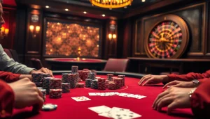 Players engaging in an intense poker game while exploring sv388's online gaming platform.